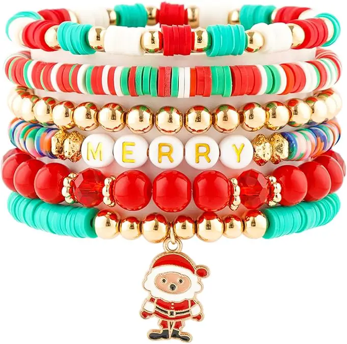 Christmas Bead Bracelets