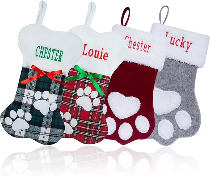 Personalized Cat Christmas Stockings