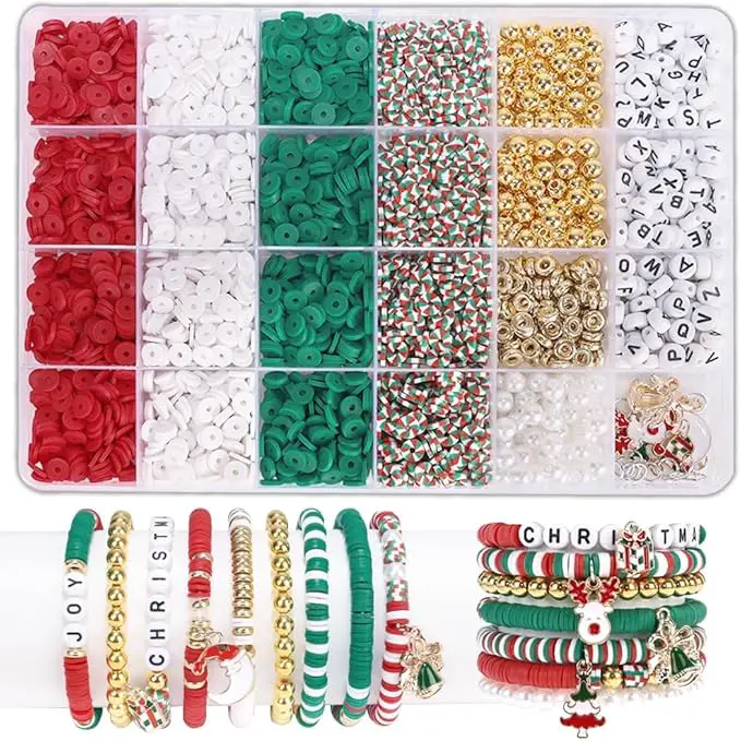 Christmas Bead Bracelets