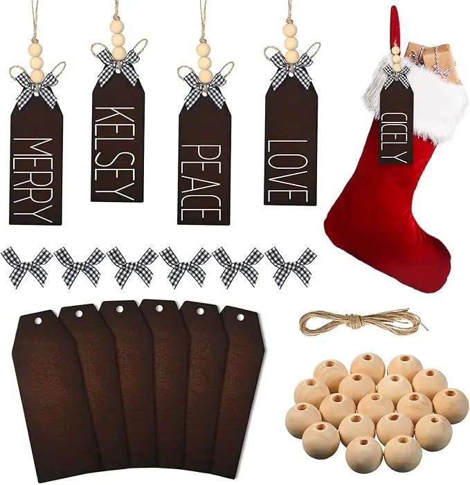 christmas stocking name tags