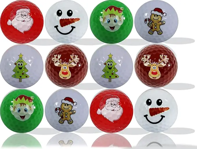 christmas golf balls