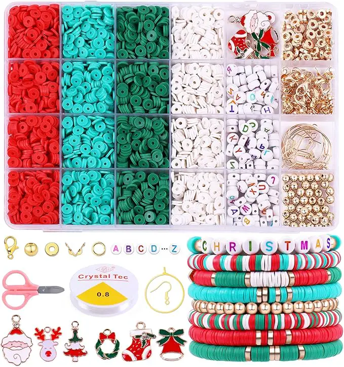 Christmas Bead Bracelets