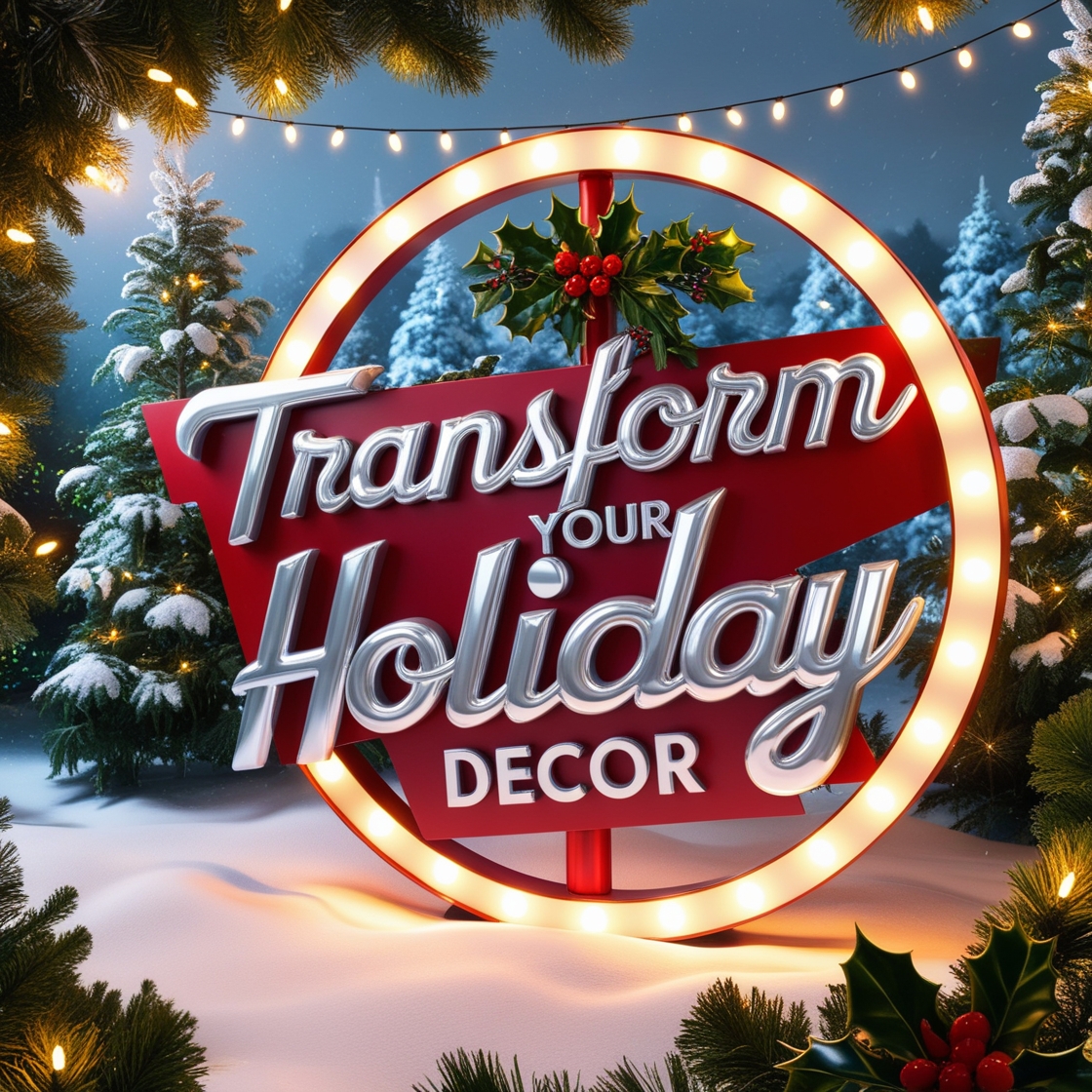 metal christmas sign