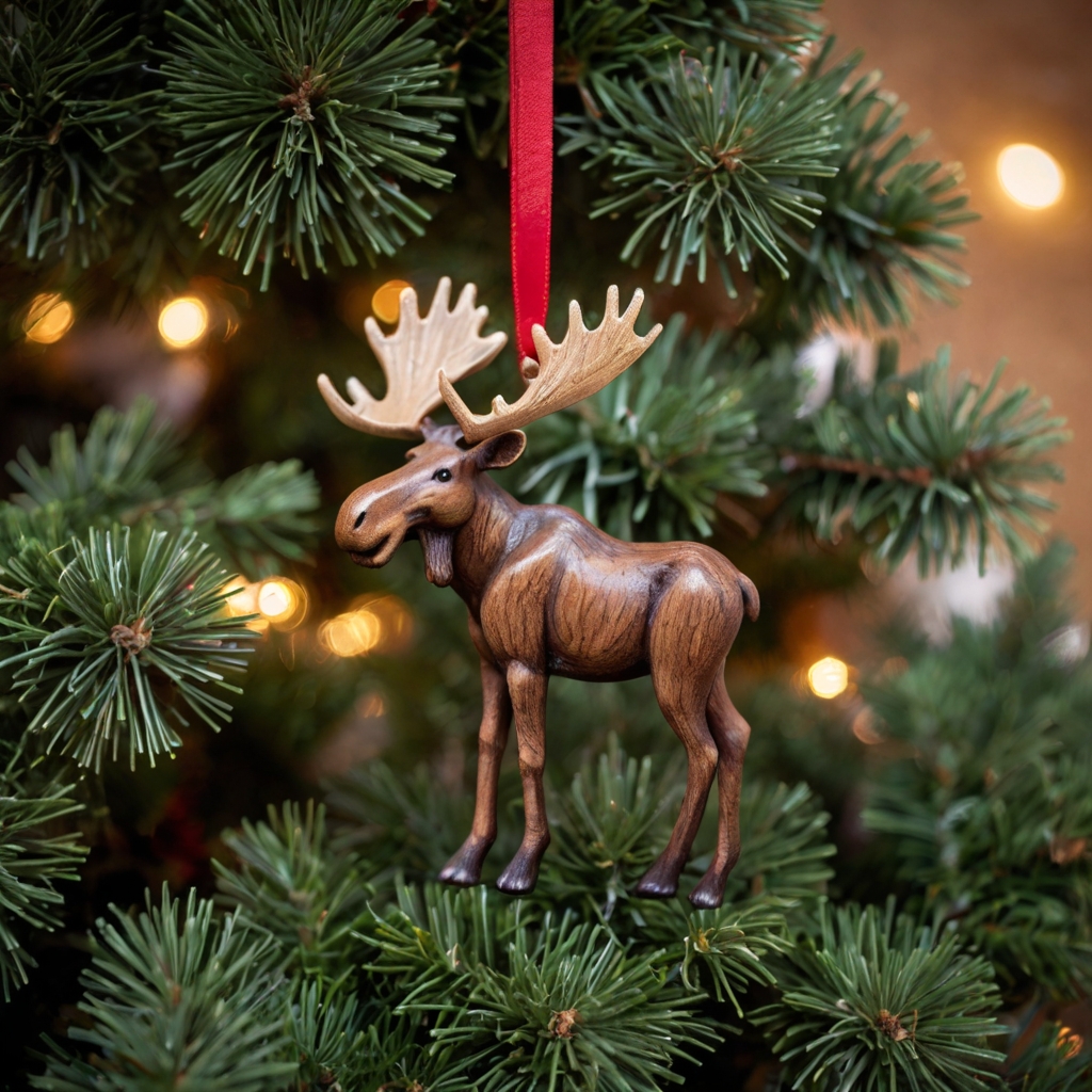 Moose Christmas Tree Ornaments