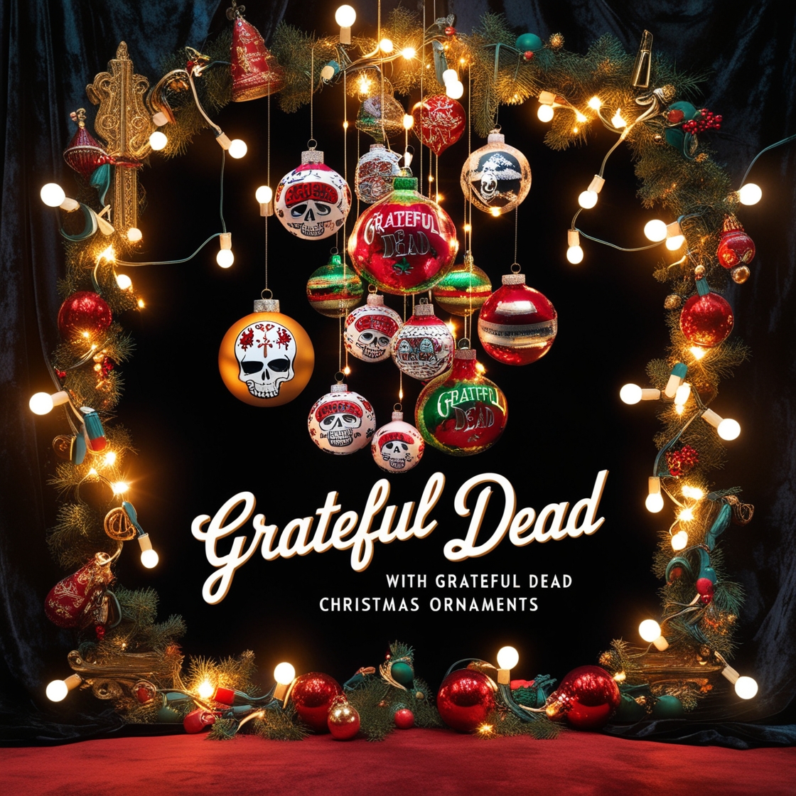 grateful dead christmas ornament